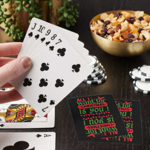 ALL I WANT FOR CHRISTMAS IS YOU SPIELKARTEN
