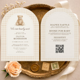 All in One Bearly Wait Baby Shower Einladung