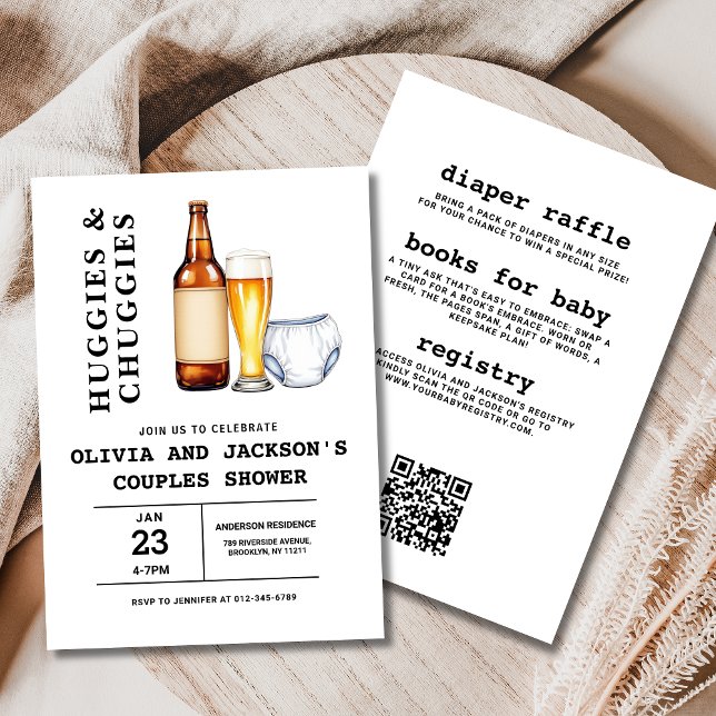 All in One Beers Diapers Paare Babydusche Einladung (Von Creator hochgeladen)