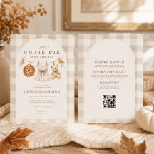 All in One Cutie Pie Herbst-Wäscheleine Baby Showe
