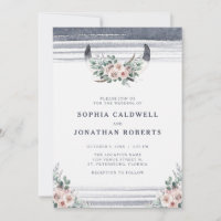 All in one Dusty Pink Roses Bull Horns Wedding