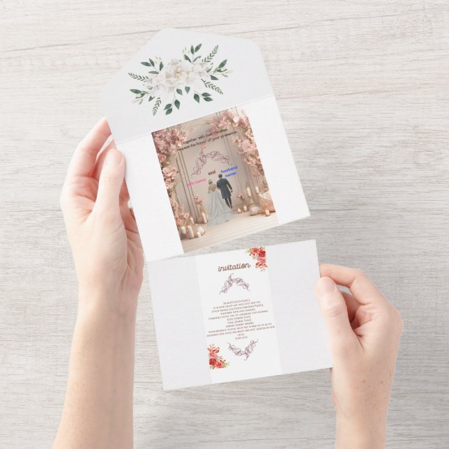 . ALL IN ONE EINLADUNG (Abreißtisch)