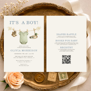 All in One Entenjagd It's a Boy Baby Shower Einladung