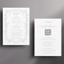 All in One Grey French Floral Wedding