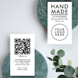 All-in-one Handmade Qr Code Logo Modern Minimalist Visitenkarte