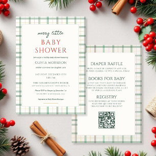 All in One Karo Merry Little Baby Shower Einladung