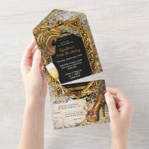 ALL IN ONE Leopard Glam Einladung Design