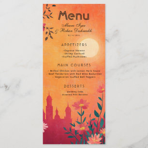 All in one Menu +Drinks Sunset Serenade Menükarte