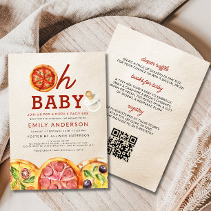 All in One Oh Baby Pizza & Schnullers Kinderdusche Einladung