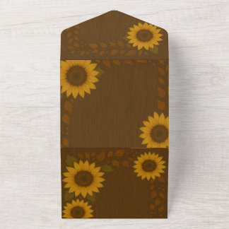 All-In-One-Sonnenblumen-Einladung All In One Einladung