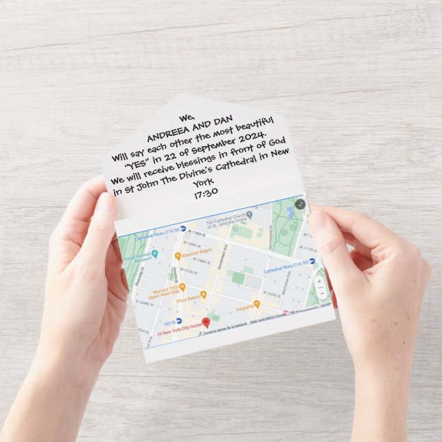 All in One Wedding Einladung (Eröffnung)