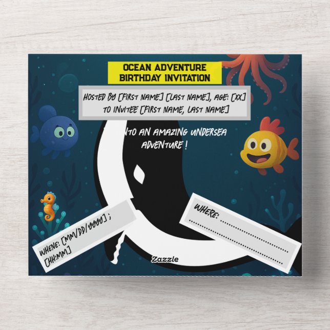 All in one Wedite All In One Einladung (Vorderseite)