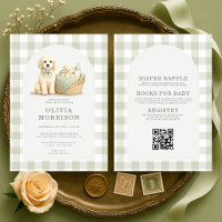 All in One Welpen-Hund Salbeigrün Babyparty