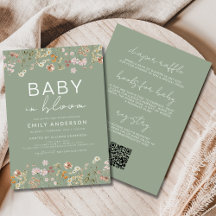 All in One Wildblume Baby in Bloom Baby Dusche