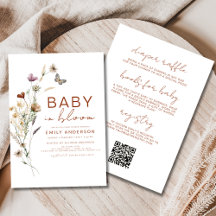 All in One Wildblume Baby in Bloom Baby Dusche