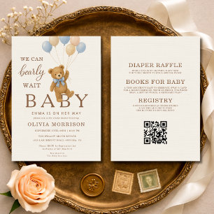 All in One Wir können es kaum erwarten Baby-Party Einladung