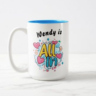 All In" Personalisierte Kaffee-Tasse Zweifarbige Tasse