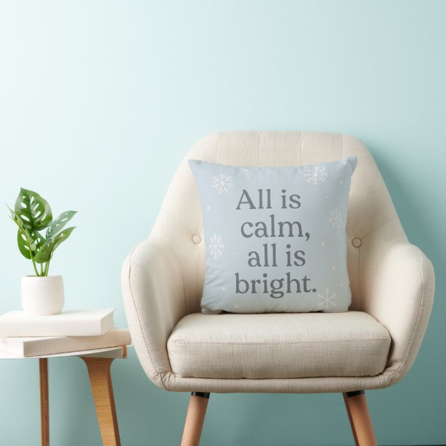 All Is Calm, All Is Bright – Snowlight Calm Scandi Kissen (Stuhl )