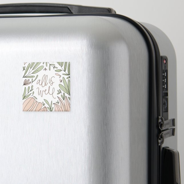 All is Well Floral Magnet (In Situ (Bagages))