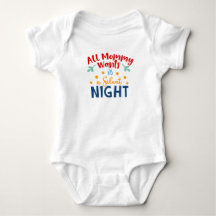 All Mommy Will eine Silent Night Baby Outfit