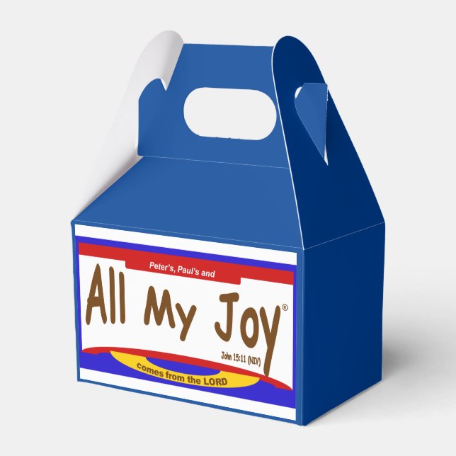 All My Joy Lord Favor Boxes Geschenkschachtel (Vorderseite)