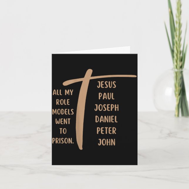 All My Role Models Went To Prison - Jesus ...(on B Karte (Vorderseite)