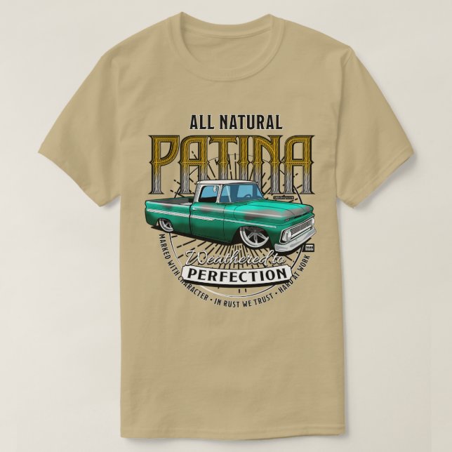 All Natural Patina GREEN  T-Shirt (Design vorne)