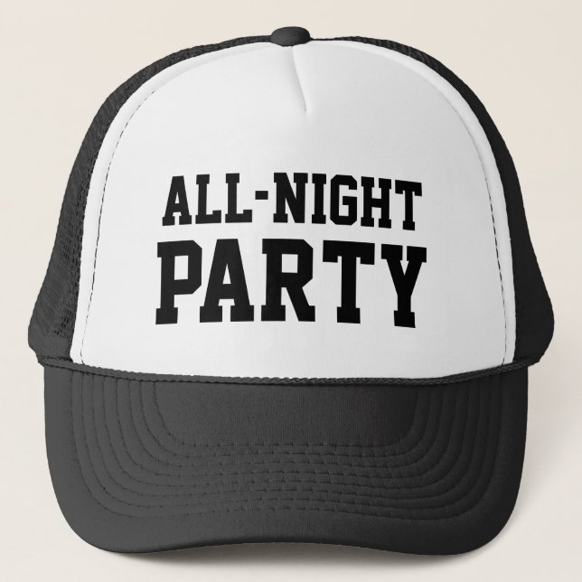 All Night Party™ Trucker Hat Truckerkappe (Vorderseite)
