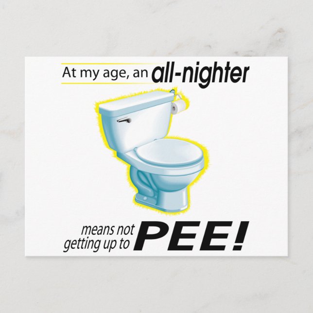 All-Nighter Postkarte (Vorderseite)