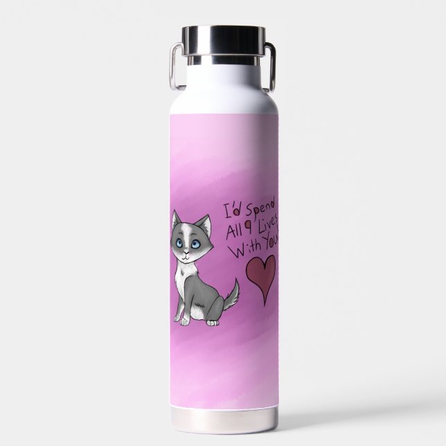 All Nine Lives Trinkflasche (Vorne)