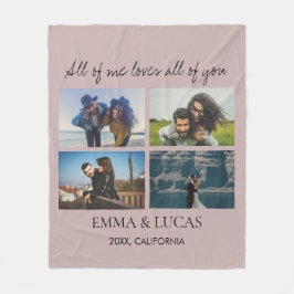 All of Me Loves All of You Photo Collage  Fleecedecke