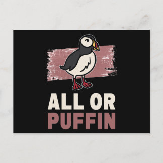 All Or Puffin Puffin Postkarte