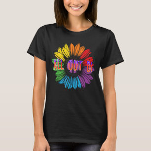 All Out Bi Bisexual Motivierend Zitat Bi Prix T-Shirt