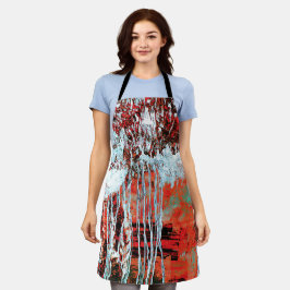 All‑Over Print Apron – Corrosion Pulse Schürze