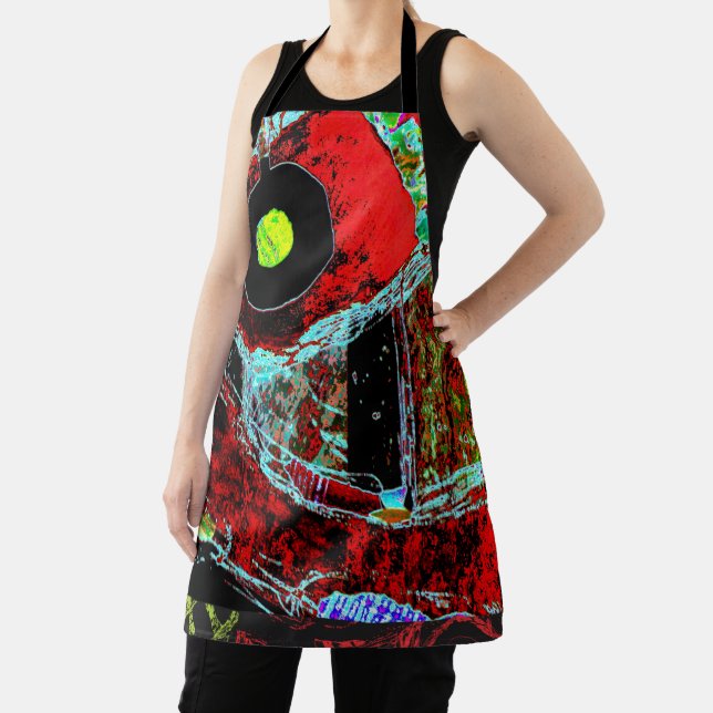 All-Over Print Apron - Frequency Serpent Abstract Schürze (InSitu)