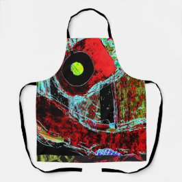 All-Over Print Apron - Frequency Serpent Abstract Schürze
