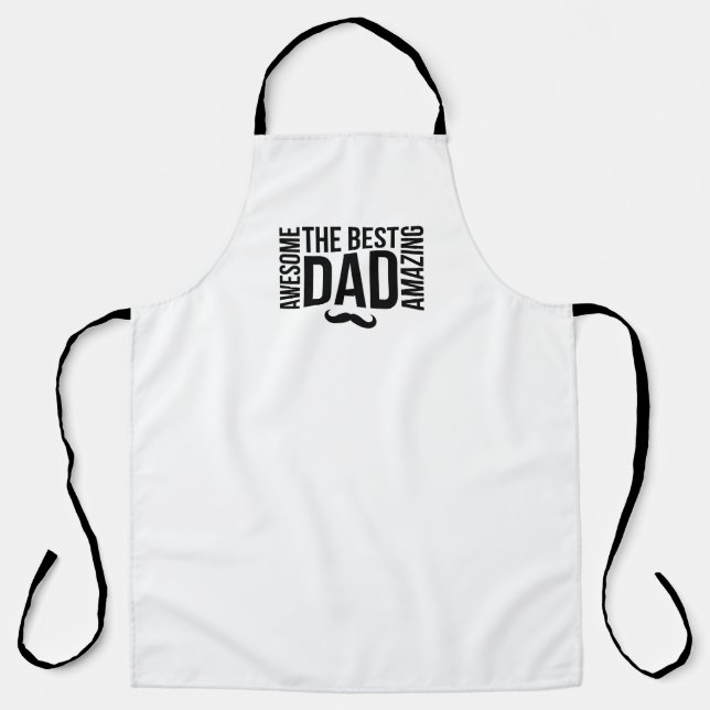 All-Over Print Apron happy day father´s Schürze (Vorderseite)