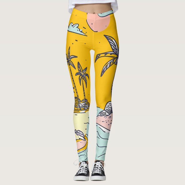 All-Over Print Leggings (Vorderseite)
