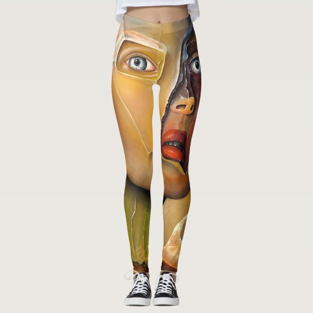 All-Over-Print Leggings (Vorderseite)