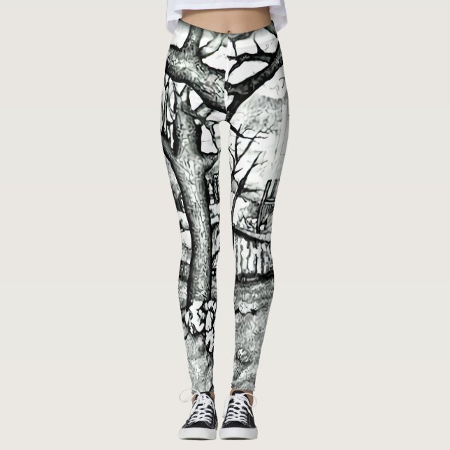 All-Over-Print Leggings (Vorderseite)