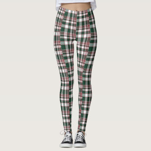 All-Over-Print-Leggings mit blauem Schachbrett Leggings