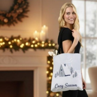 All-Over Print MerryMist Elegant Gold Eucalyptus S Tasche