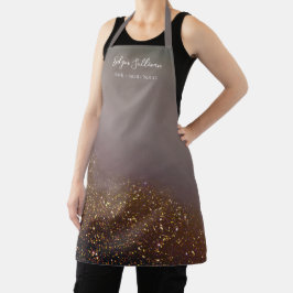 All-over-Print-Schürze für flüssigen Glitzer Schürze