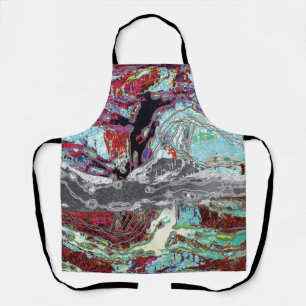 All‑Over Print Schürze – Strata Pulse