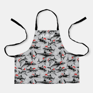All-over-Print-Schürze von Santa Shark Schürze
