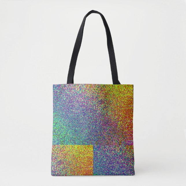 All-Over-Regenbogen Confetti Tasche (Vorderseite)