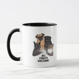 All Pawts Welcome Combo Tasse, 11 oz Tasse