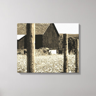 All Queens Barn sepia Leinwanddruck
