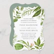 All Seasons Greenerity Wedding Einladung