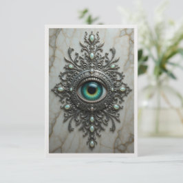All Seeing Eye Brooch Card Dankeskarte